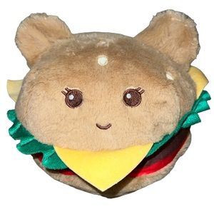 BMI Merchandise Cheeseburger Burger Stuffed Plush Pillow Cat 8" Toy